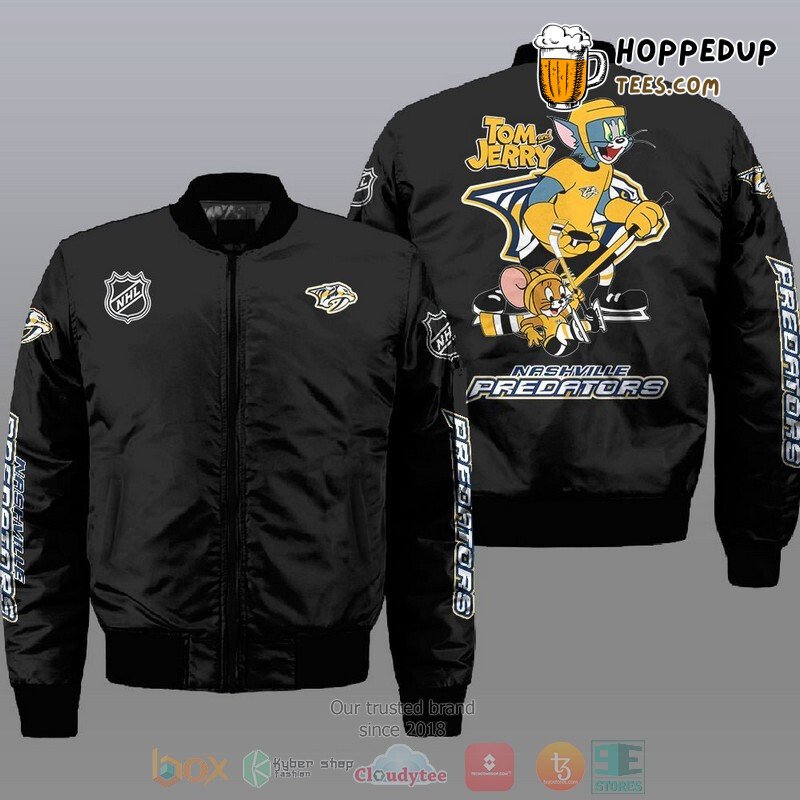 NHL Nashville Predators Tom And Jerry Bomber Jacket