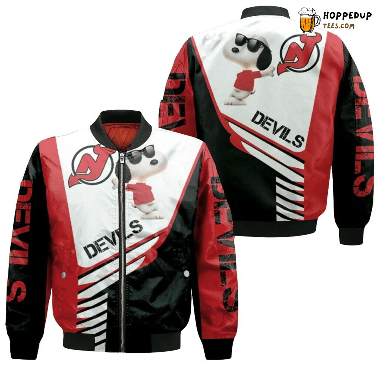 NHL New Jersey Devils Snoopy For Fans Bomber Jacket