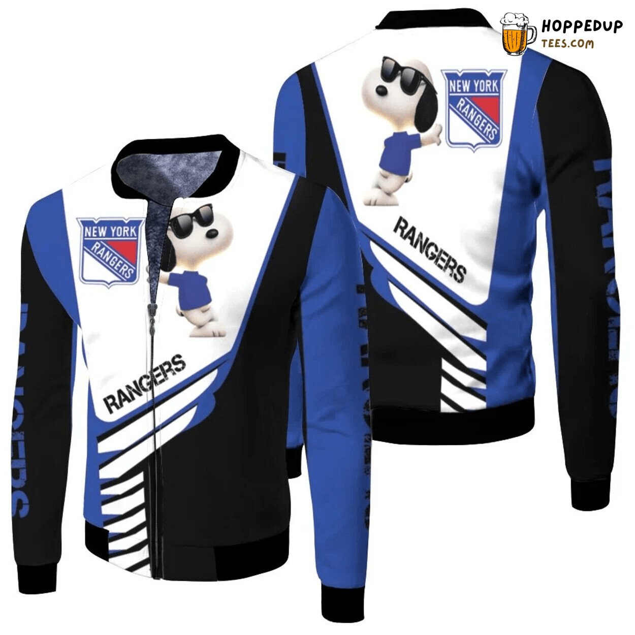 NHL New York Rangers Snoopy For Fans Bomber Jacket