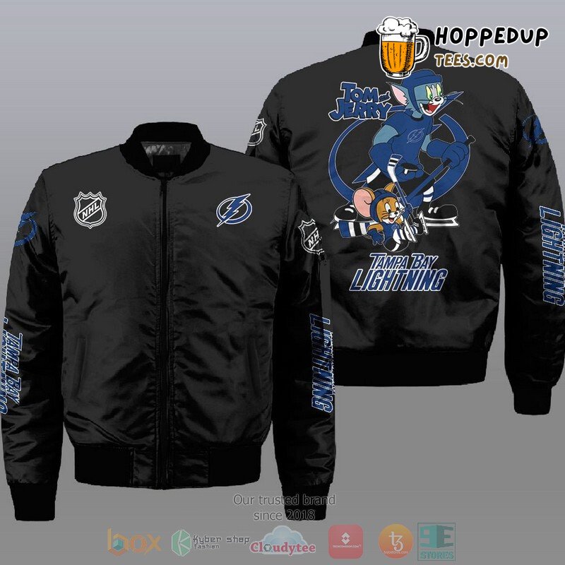 NHL Tampa Bay Lightning Tom And Jerry Bomber Jacket