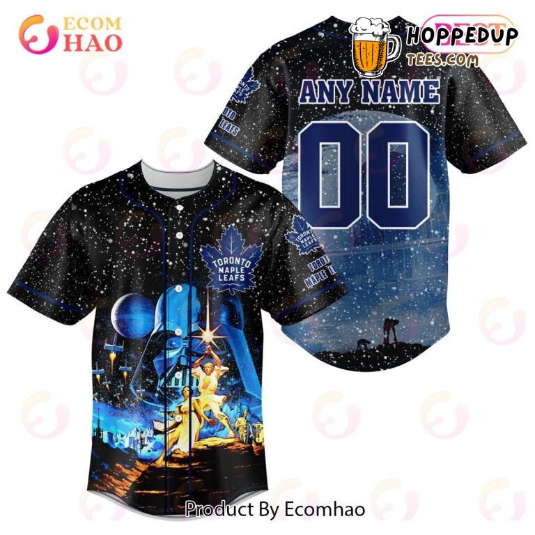 NHL Toronto Maple Leafs Custom Name Number Starwar Jerseys Baseball Jersey Unisex Shirt