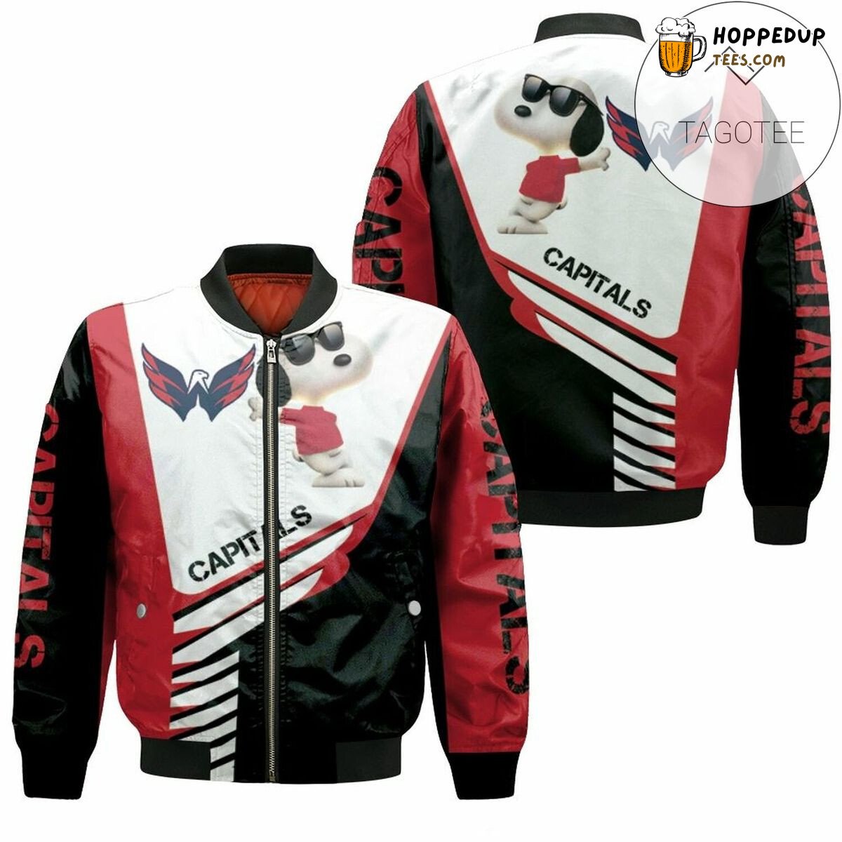 NHL Washington Capitals Snoopy For Fans Bomber Jacket