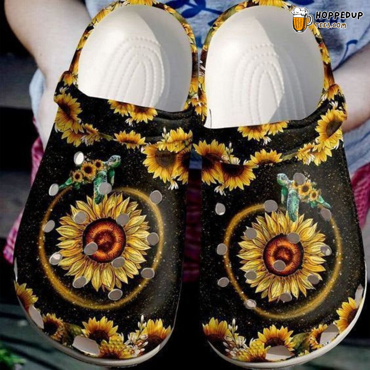 Nice Sea Turtle Sunflower Turtles Comfortable Rubber Clogs Shoes
