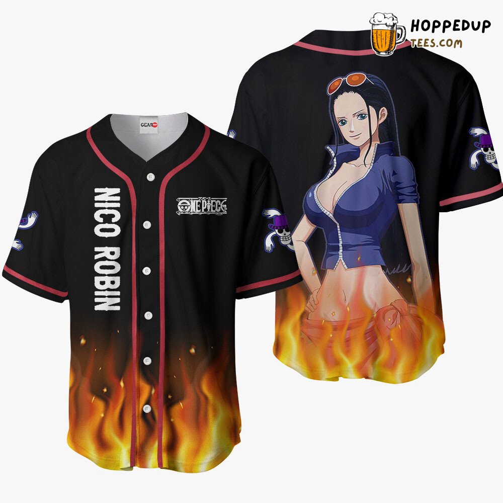 Nico Robin Unique OP Anime Design Distinctive Baseball Jersey Edition