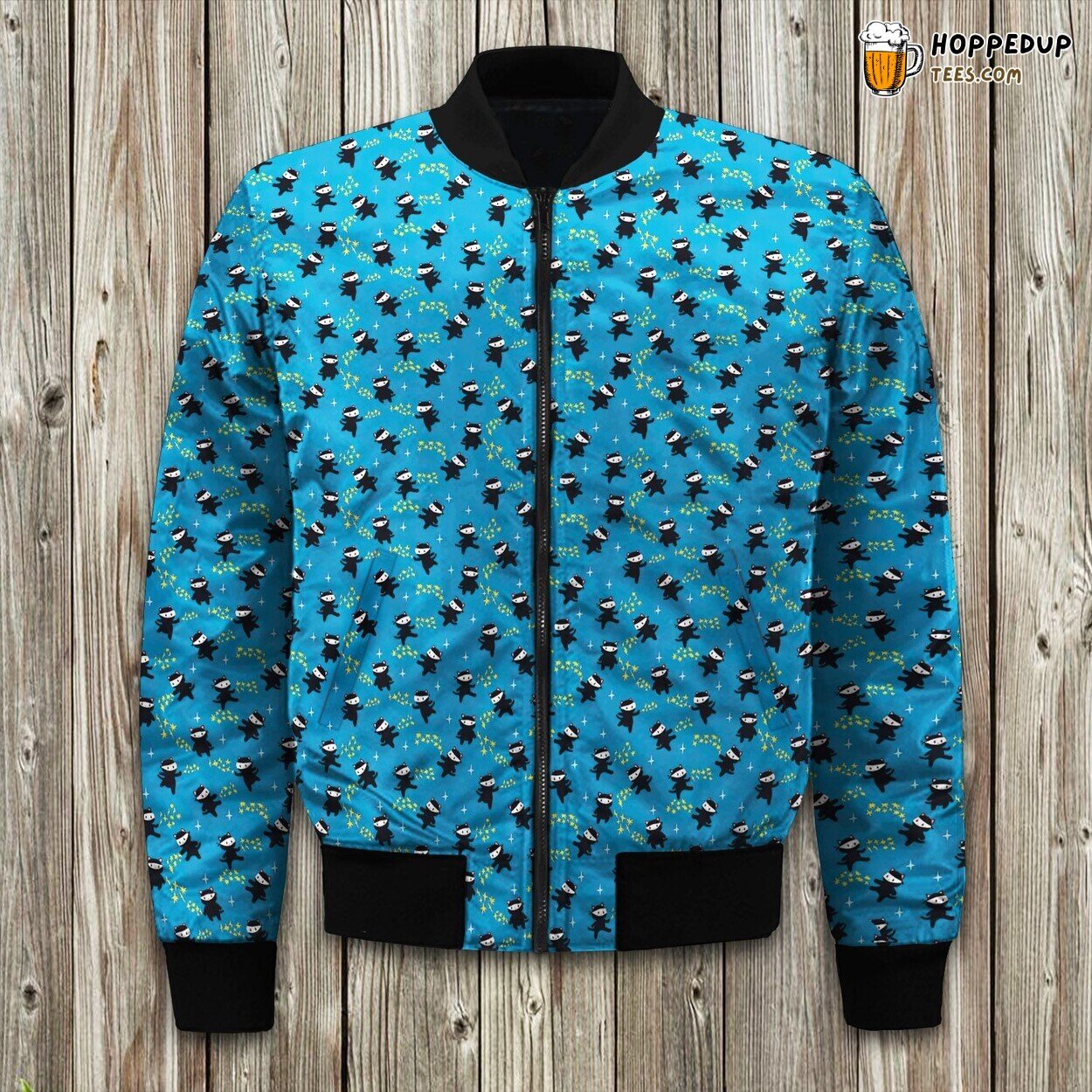 Ninja Cats Star Power Large Bomber Jacket
