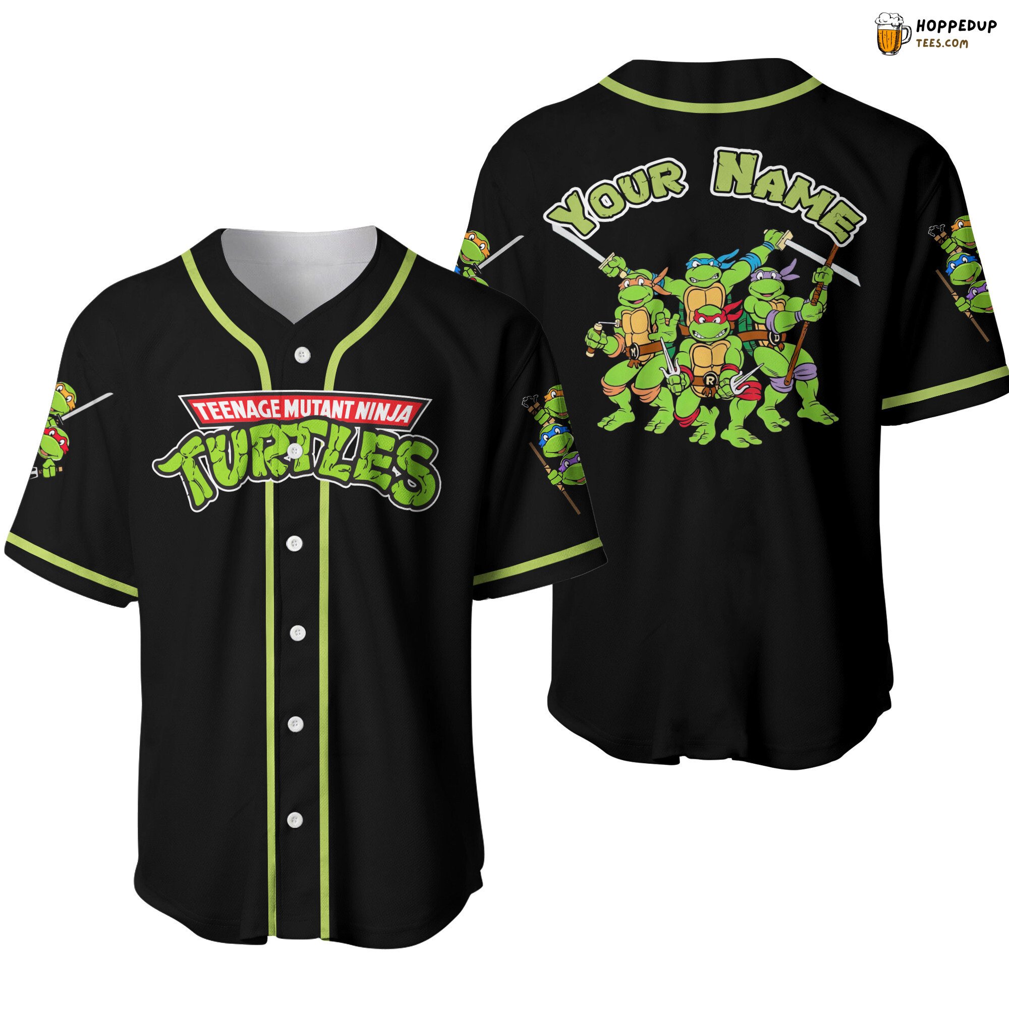 Ninja Turtles Gift Baseball Jersey Personalized Lover Unique Design Theme