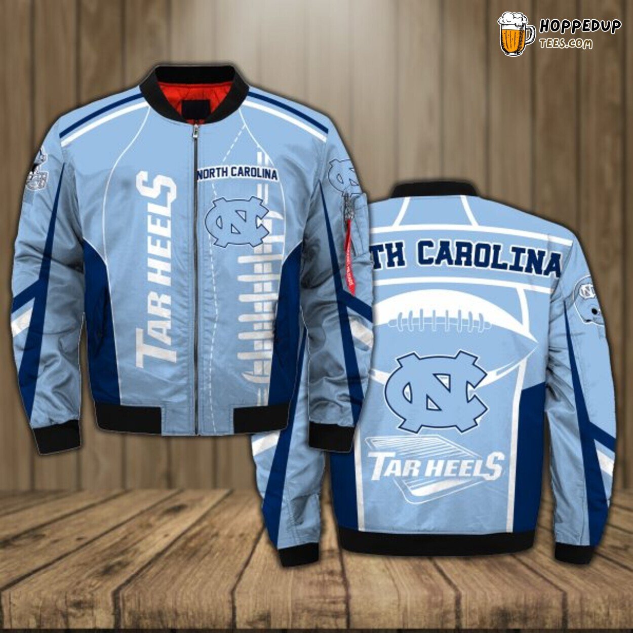 North Carolina Tar Heels 3D Bomber Jacket Superior Athletic Design