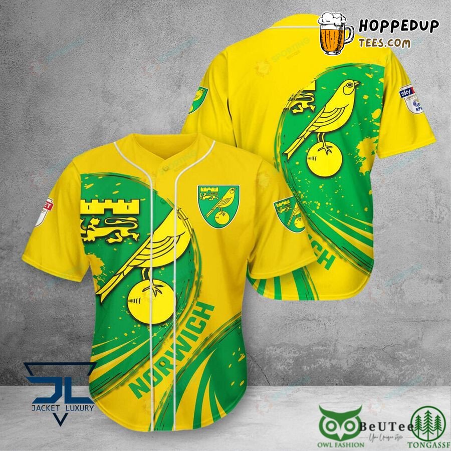 Norwich City FC Emblem Edition Unisex Baseball Jersey Sportswear