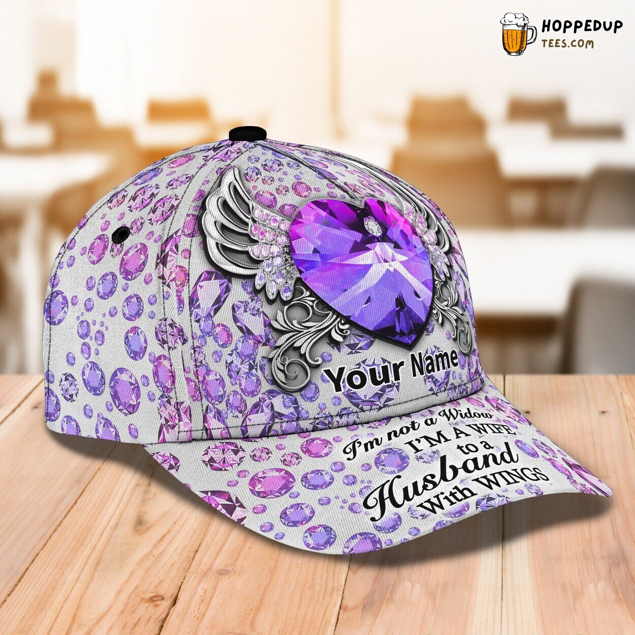 Not a Widow Again 3D Classic Cap Personalized Unique Design Name