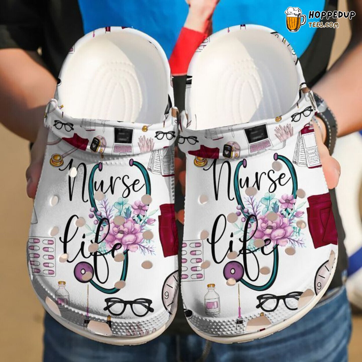 Nurse Beautiful Life Classic Clogs Shoes Comfortable Footwear