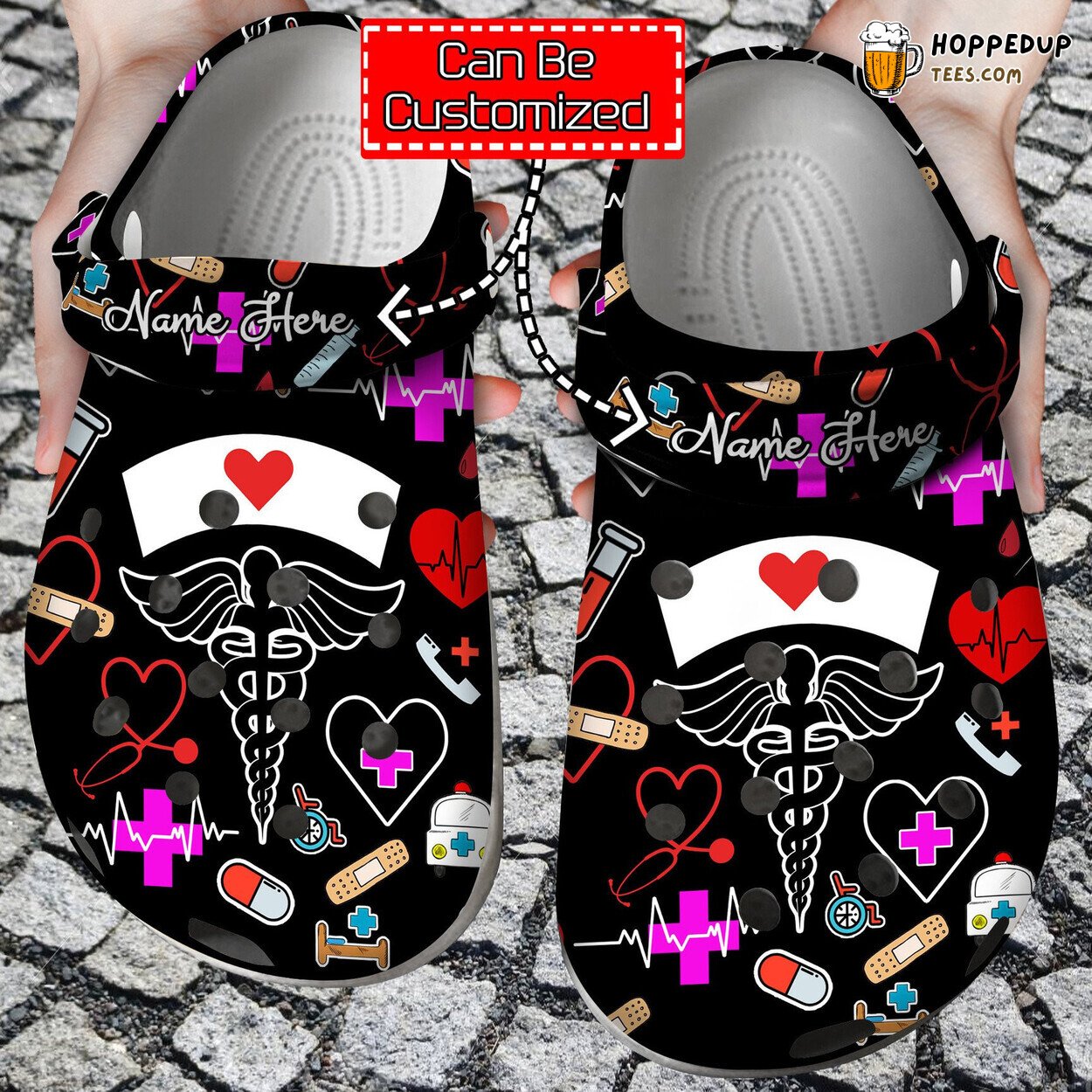 Nurse Enjoy Life Theme Comfortable Clogs Healthcare Professional Footwear