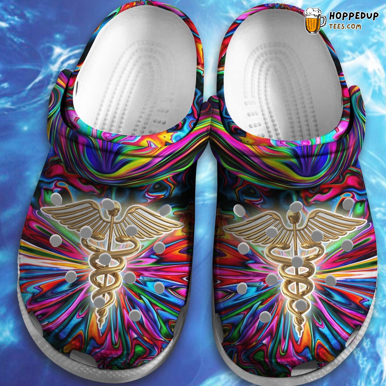 Nurse Hippie Trippy Psychedelic Outdoor Birthday Gift Shoes Friend