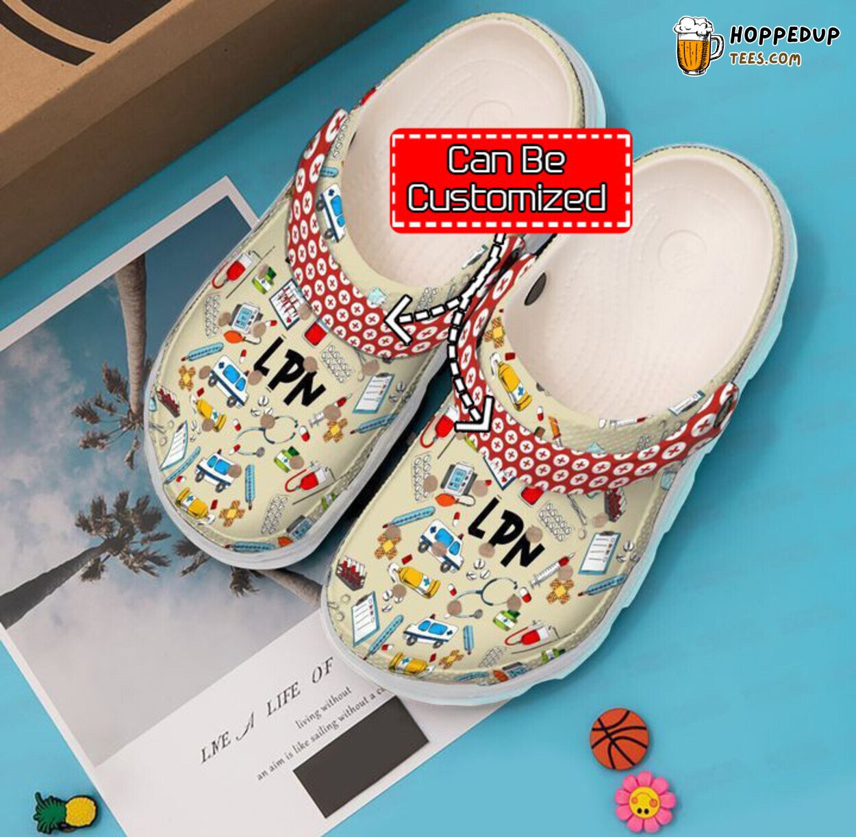 Nurse Licensed Practical Themed Comfortable Clogs Healthcare Footwear