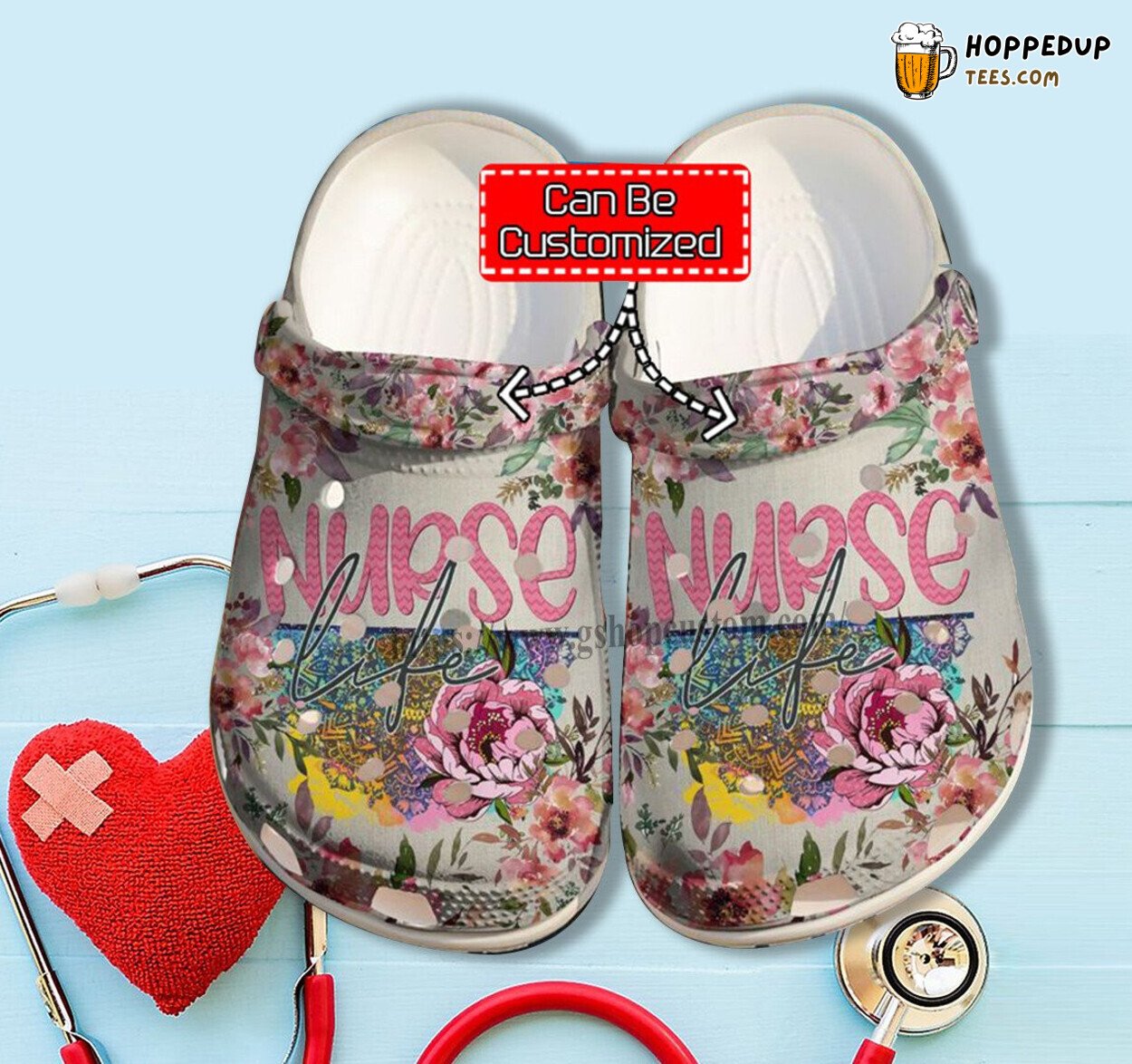 Nurse Life Flower Women Gift Step Mom Comfortable Shoes Special