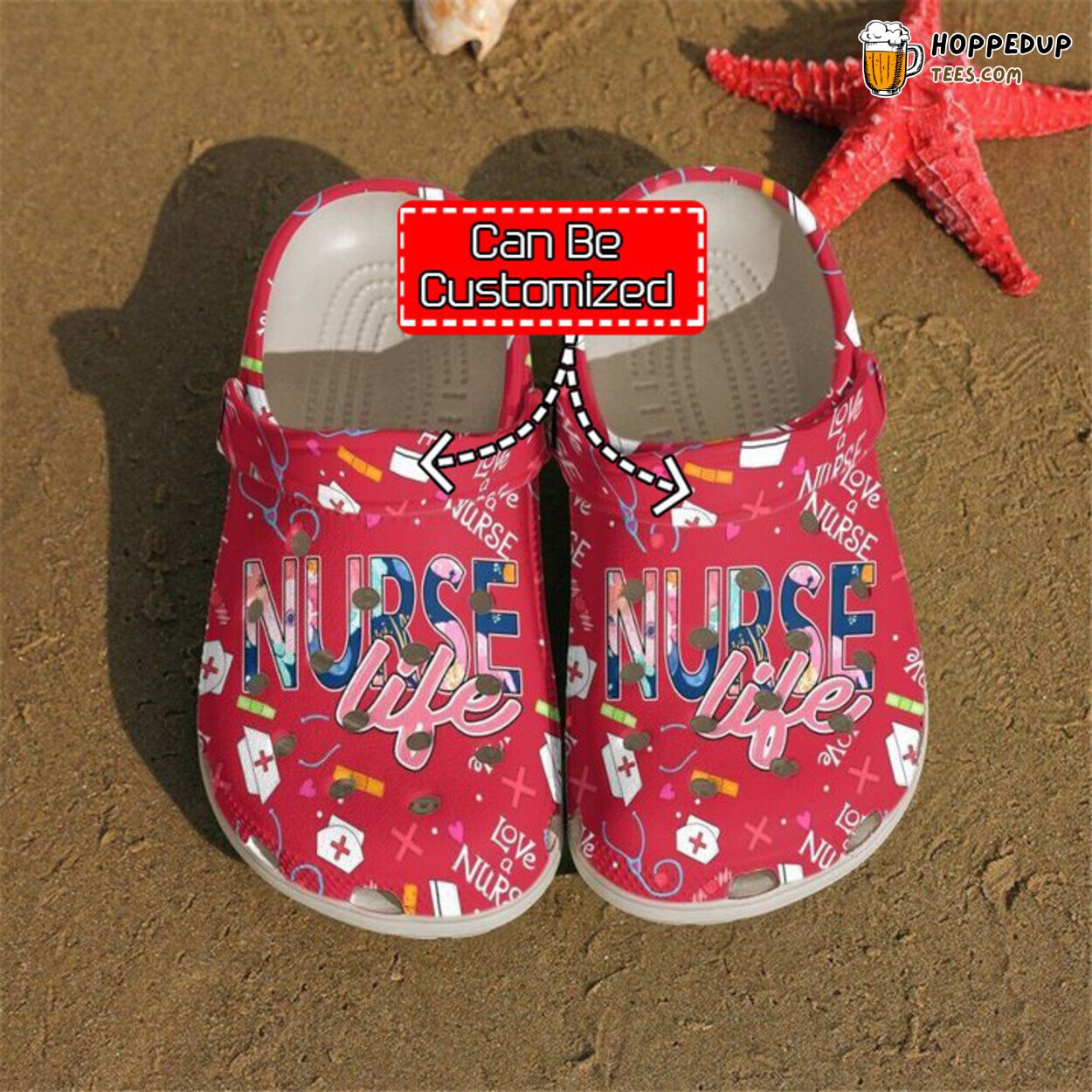 Nurse Love Life Themed Comfortable Clogs Healthcare Professional Footwear