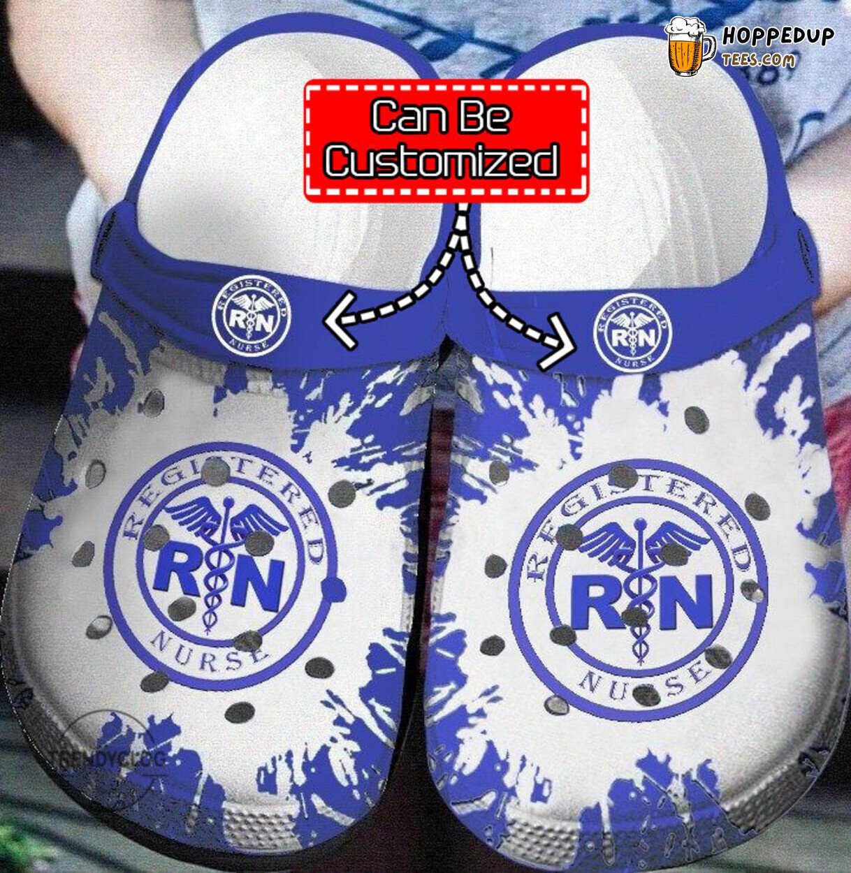 Nurse Love RN Best Gift Registered Ideas Symbol Themed Clogs