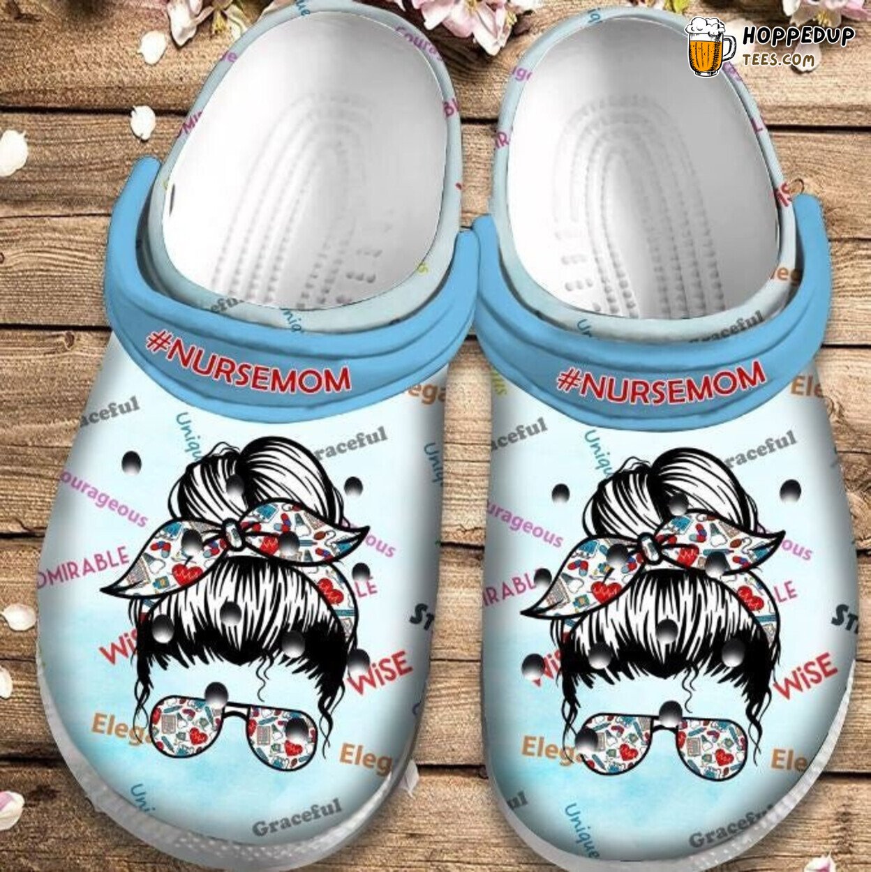 Nurse Mom Wise Peaceful Unique Themed Birthday Gift Clogs Shoes