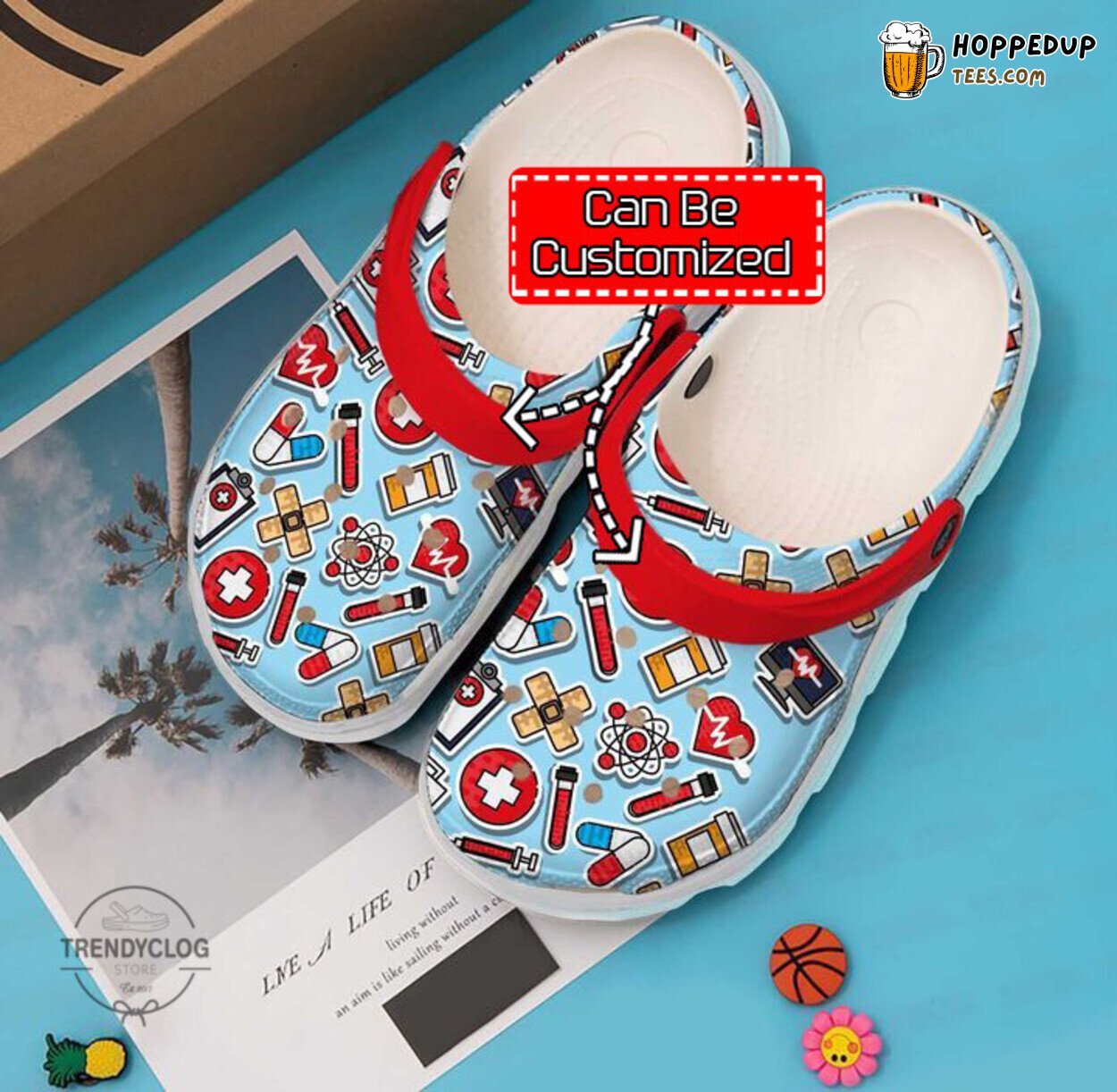 Nurse Nursing Collection Theme Comfortable Unique Clog Shoes