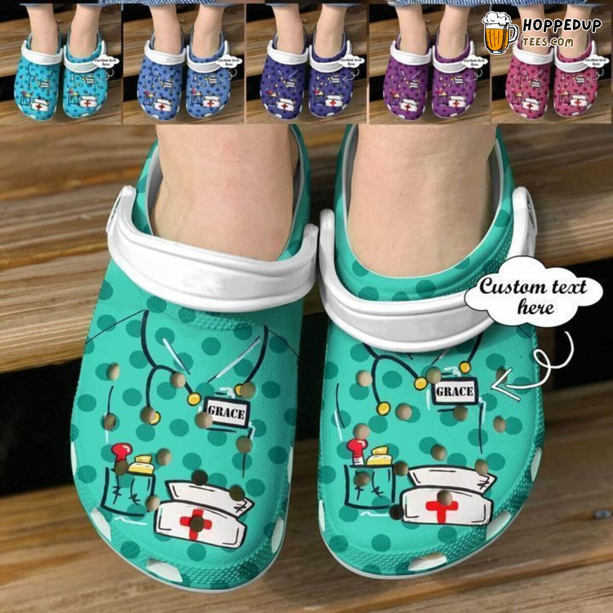 Nurse Personalized Classic Comfortable Clogs Shoes Unique Healthcare Gift Idea