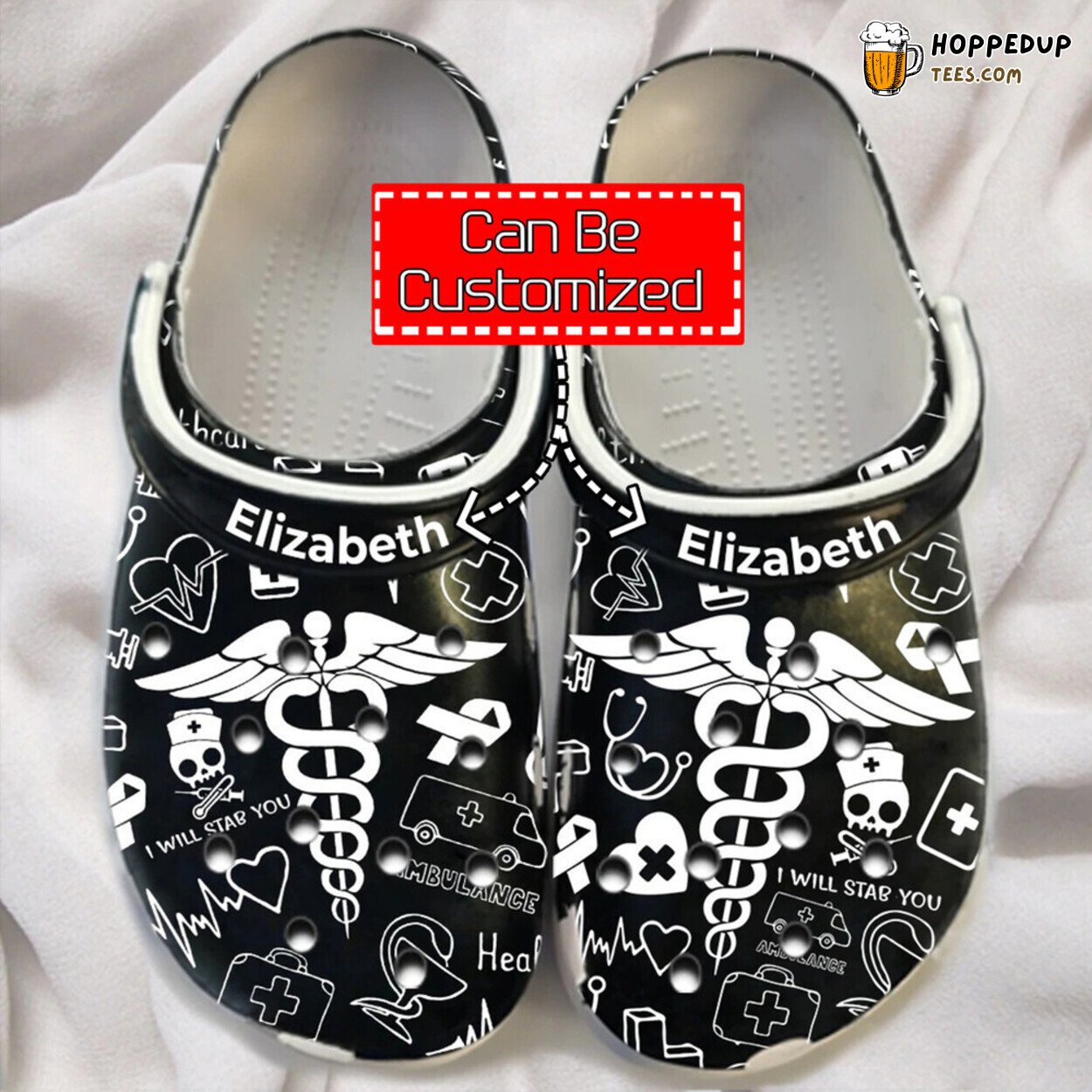 Nurse Personalized Clog Shoes with Your Name Comfortable Footwear for Nurses