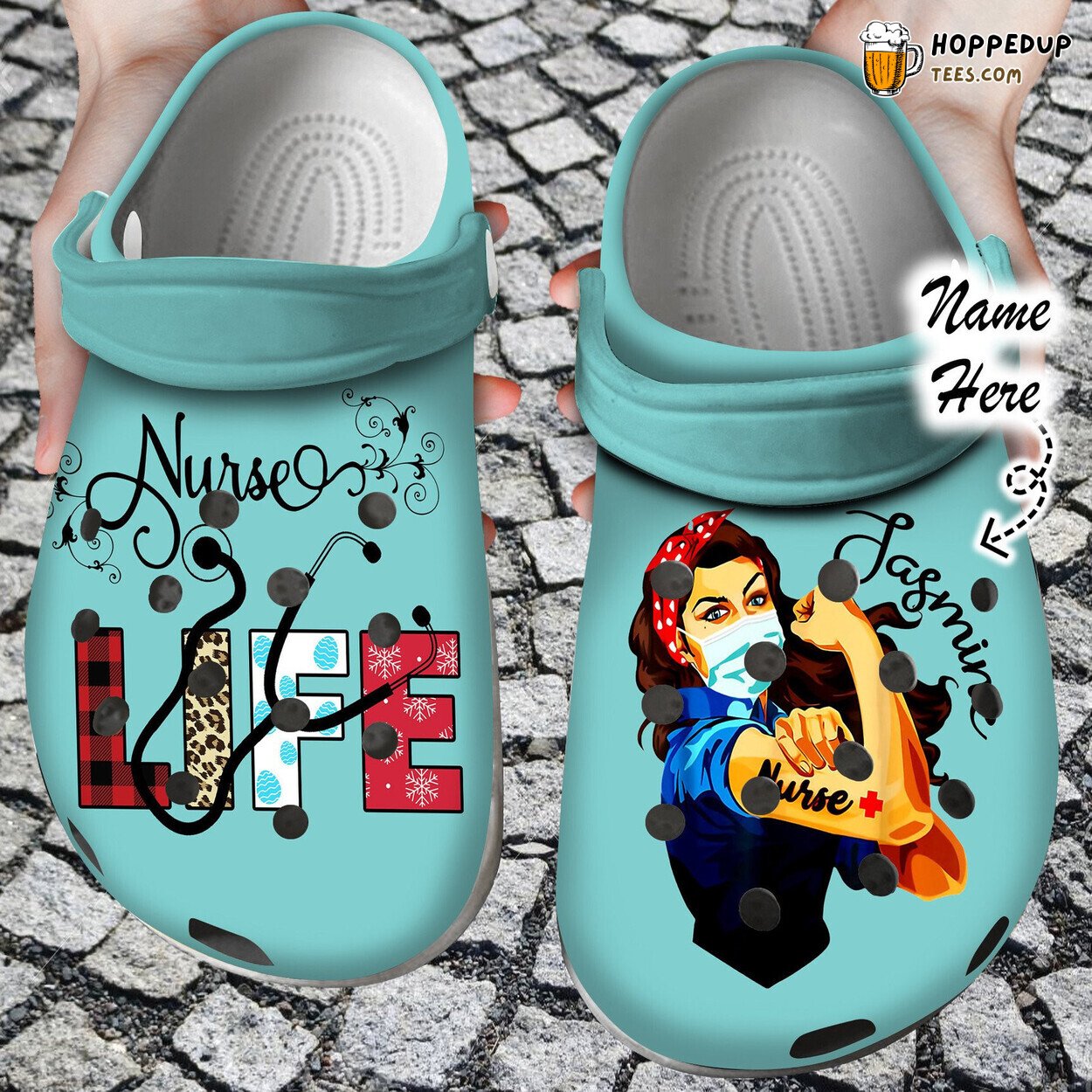 Nurse Personalized Life Theme Comfortable Clogs Healthcare Professional