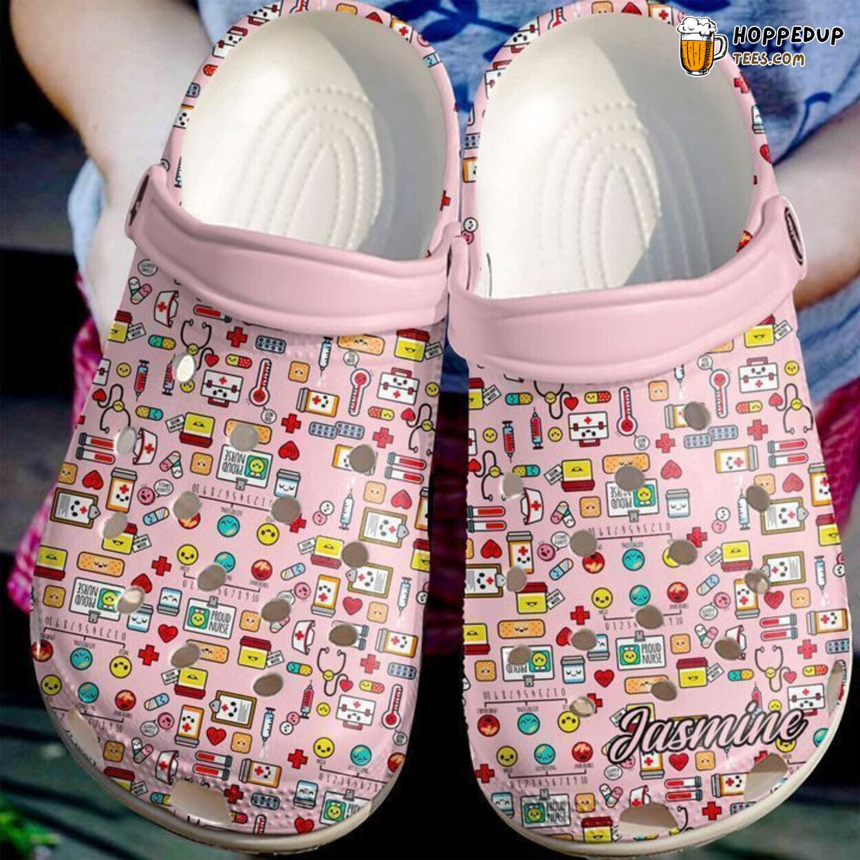 Nurse Personalized Proud Theme Classic Comfortable Professional Clogs Shoes