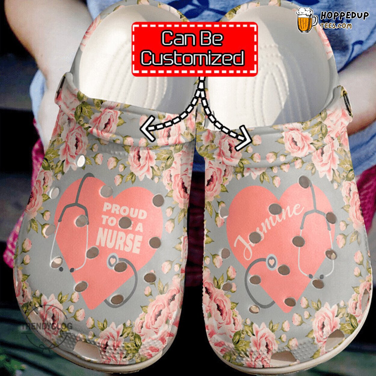 Nurse Personalized Proud To Be A Comfy Clog Shoes