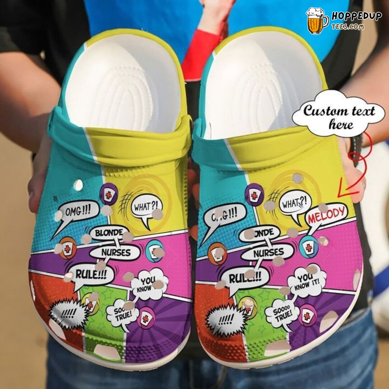 Nurse Personalized Rules Theme Comfortable Clogs Healthcare Footwear