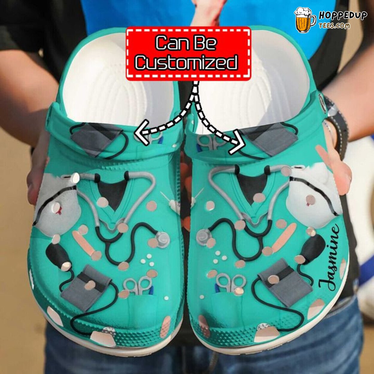 Nurse Personalized Scrubs Theme Comfortable Clogs Healthcare Shoes