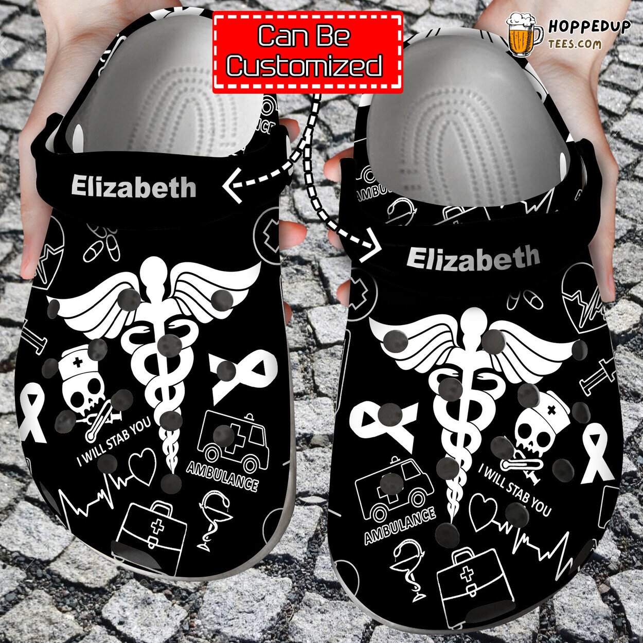 Nurse Personalized With Your Name Comfortable Unique Design Clogs
