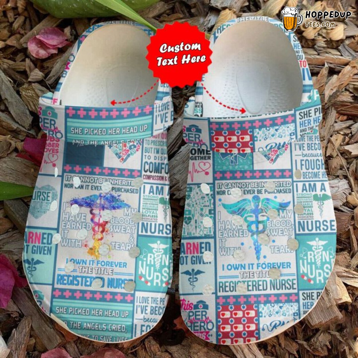 Nurse Registered Nurses Themed Comfortable Unique Clog Shoes