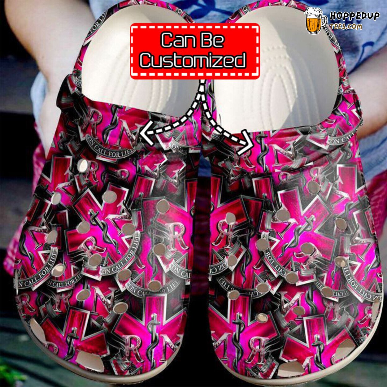 Nurse Star Of Life Personalized Comfortable Unique Design Clog Shoes