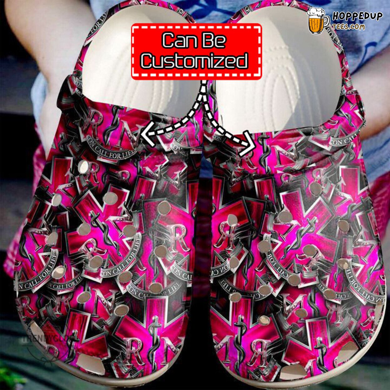 Nurse Star Of Life Personalized Comfortable Unique Design Clogs