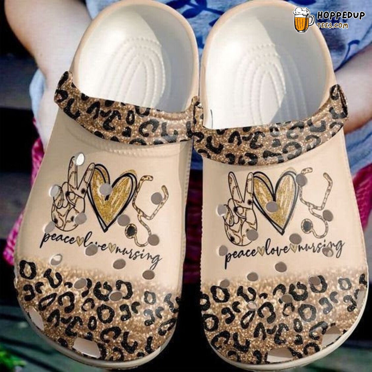Nurse Themed Rubber Clog Shoes Comfortable Footwear for Healthcare Workers