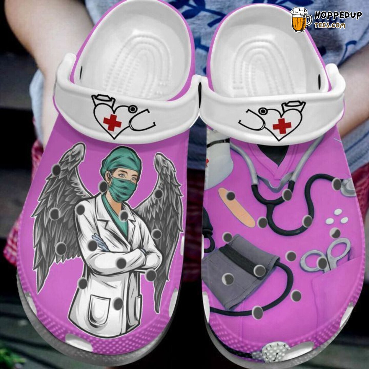 Nurses Are Angels Wings Proud Nurse Custom Shoes Birthday Gift Idea