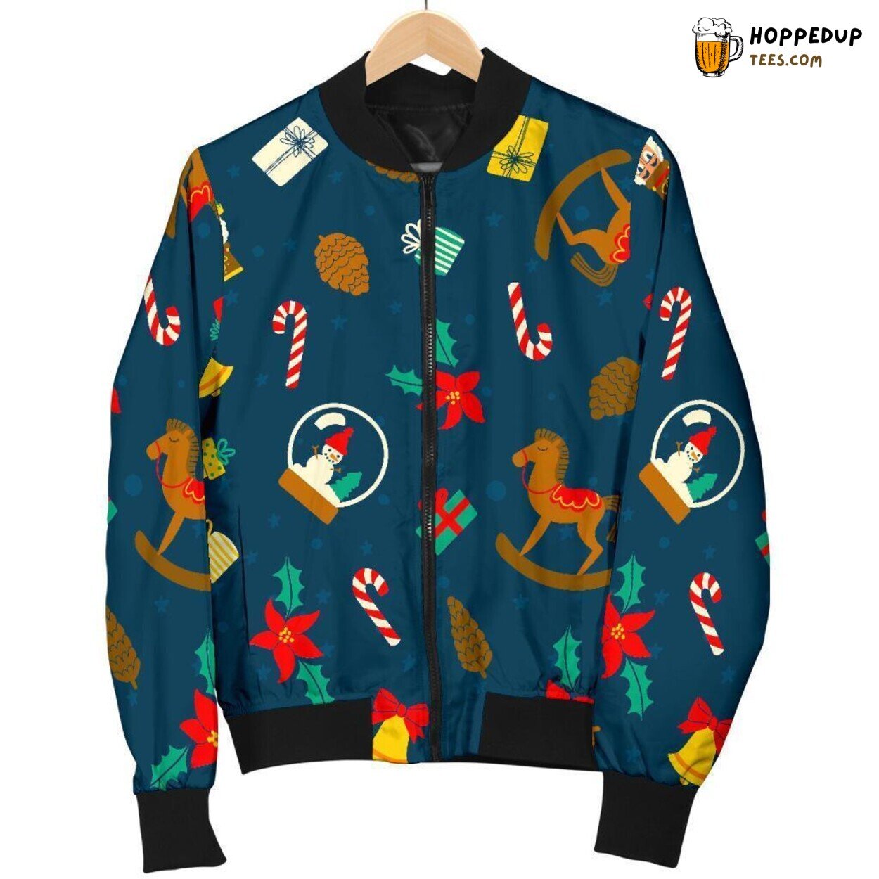 Nutcracker Ballet Essence Men’s Bomber Jacket Unique Pattern Display