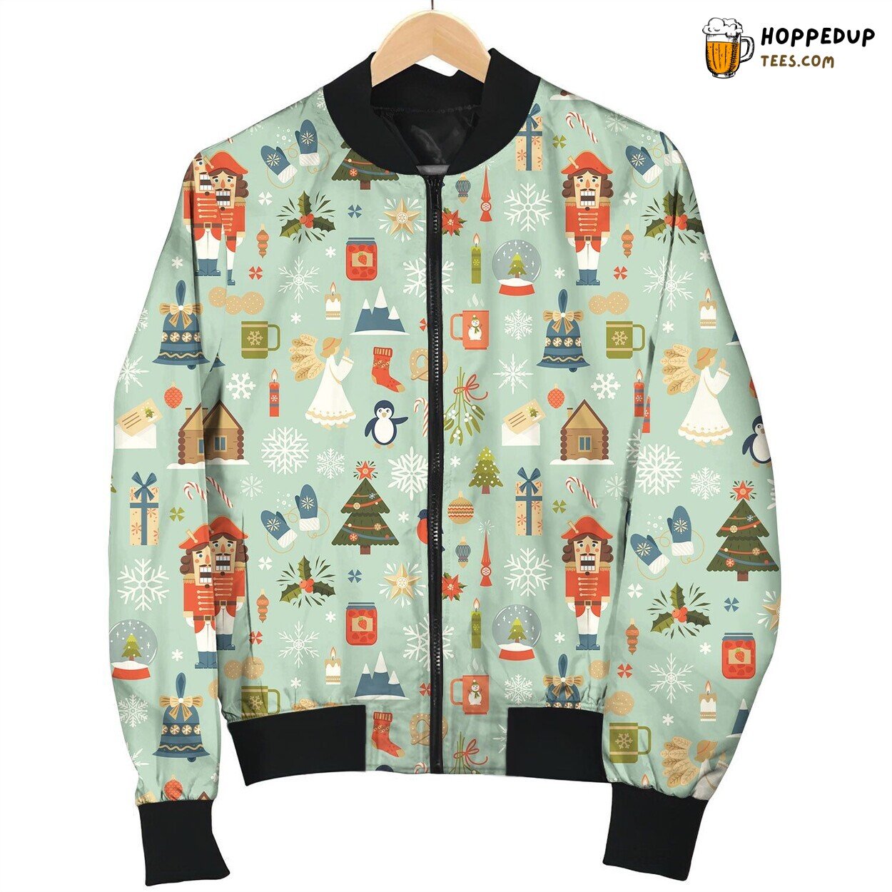 Nutcracker On Christmas Bomber Jacket