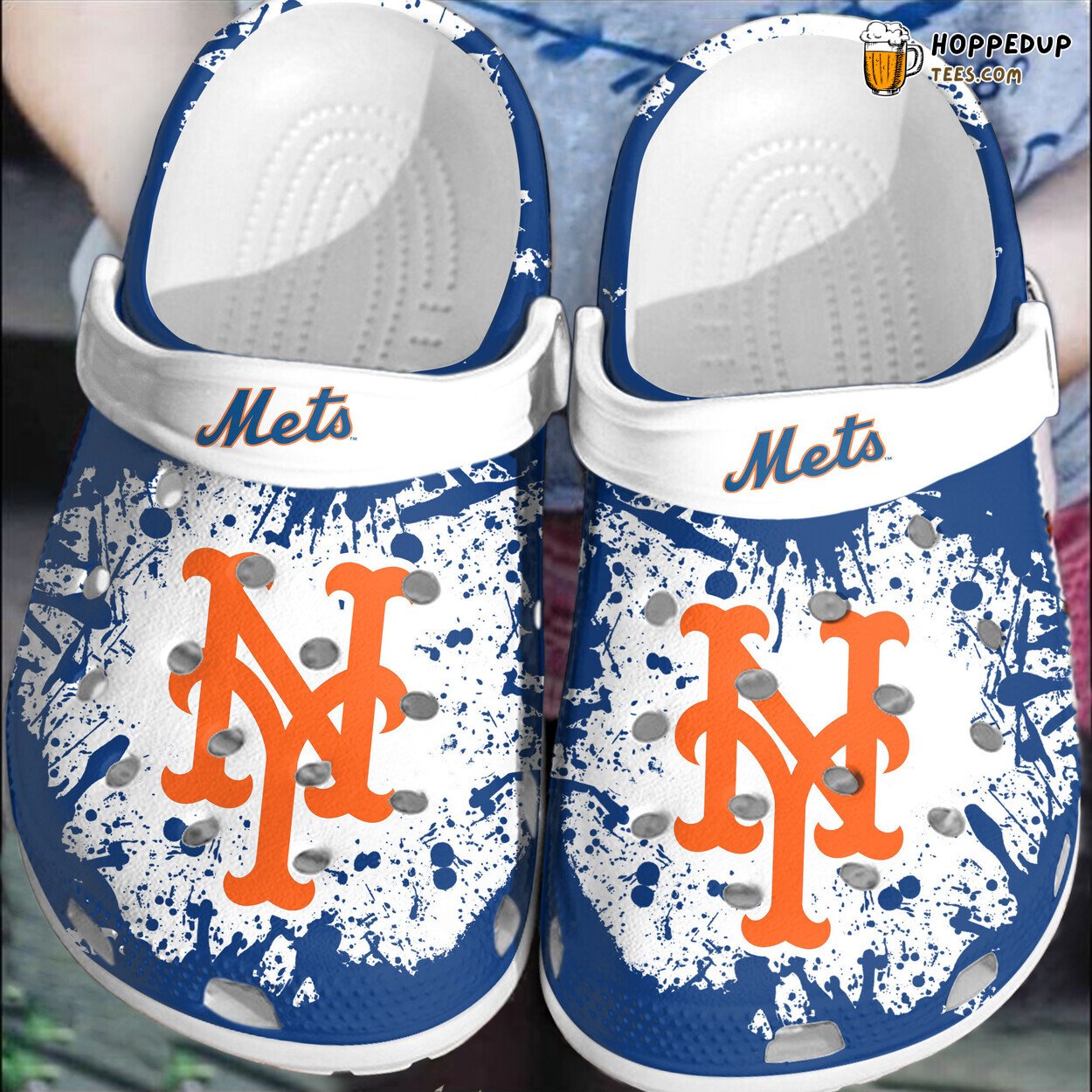 NY Mets Custom Name Themed Stylish Comfortable Clog Shoes