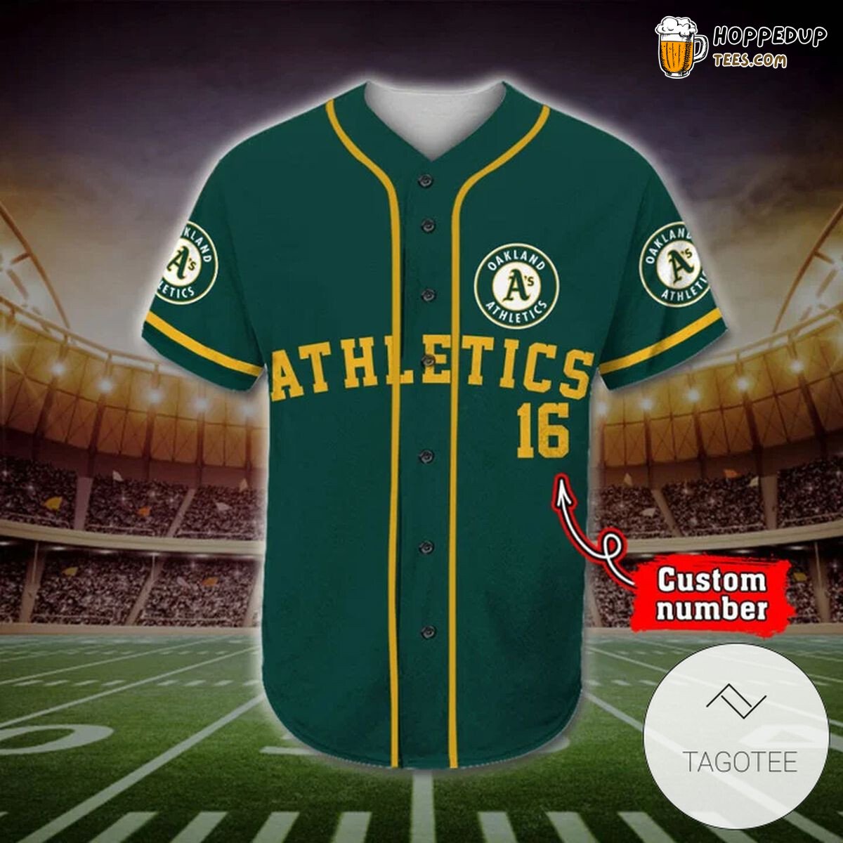 Oakland Athletics MLB Baseball Jersey Unisex Custom Name Edition