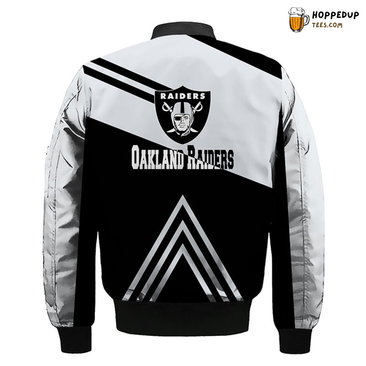 Oakland Raiders NFL Silver Bomber Jacket Distinctive Stylish Design