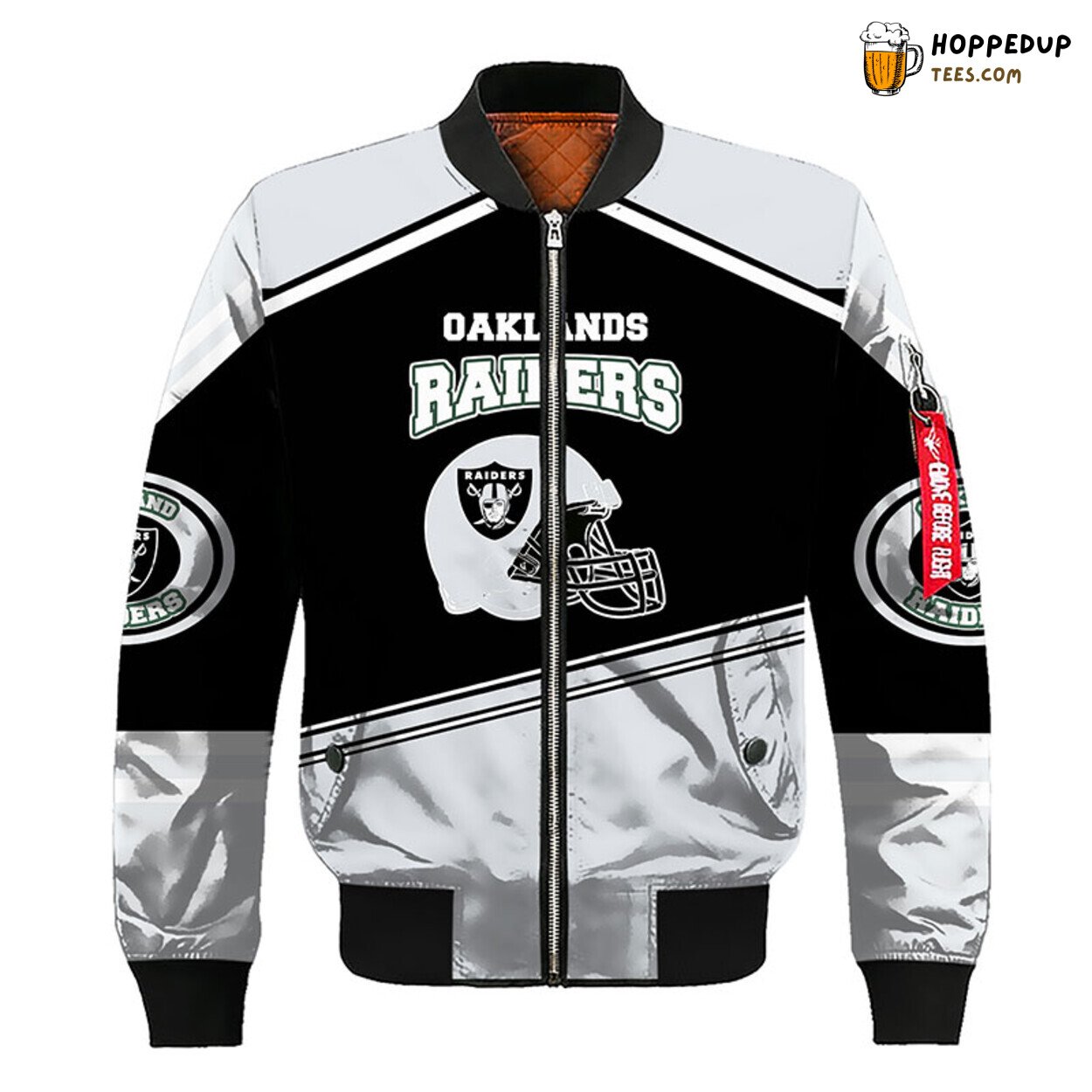 Oakland Raiders NFL Silver Unisex Bomber Jacket Stylish Theme