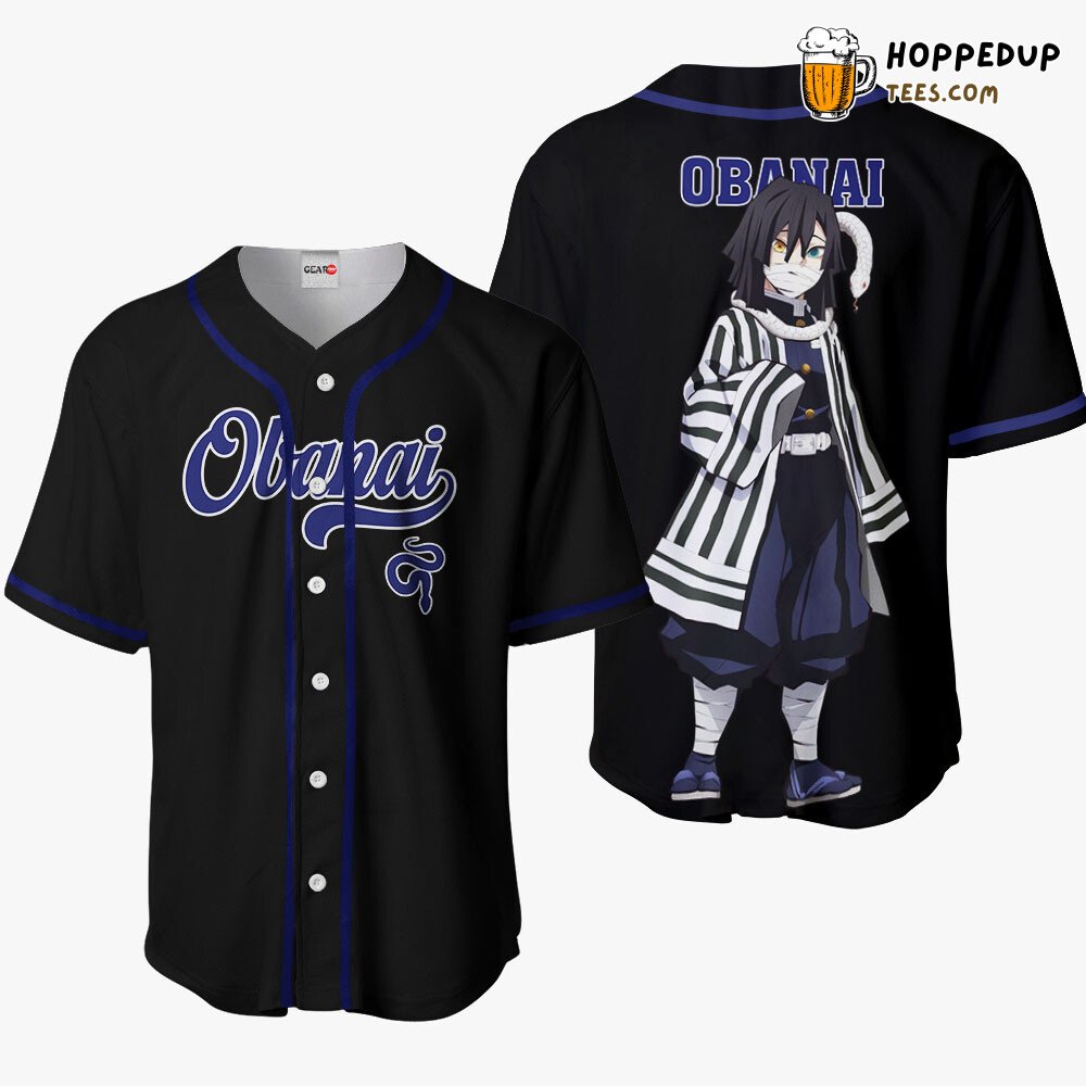 Obanai Unique Design Anime Baseball Jersey Shirt Distinctive Collection