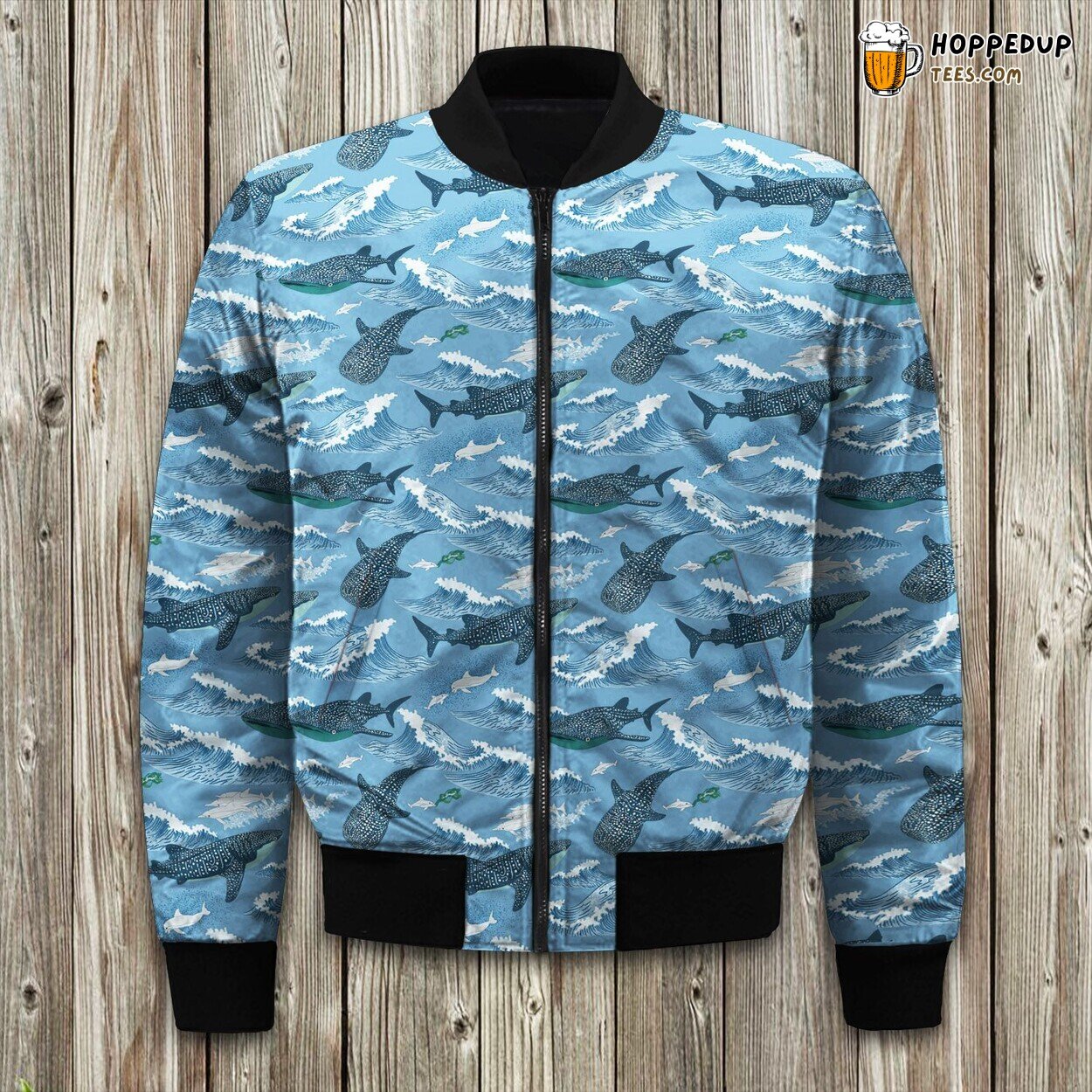 Ocean Life Whale Shark Bomber Jacket