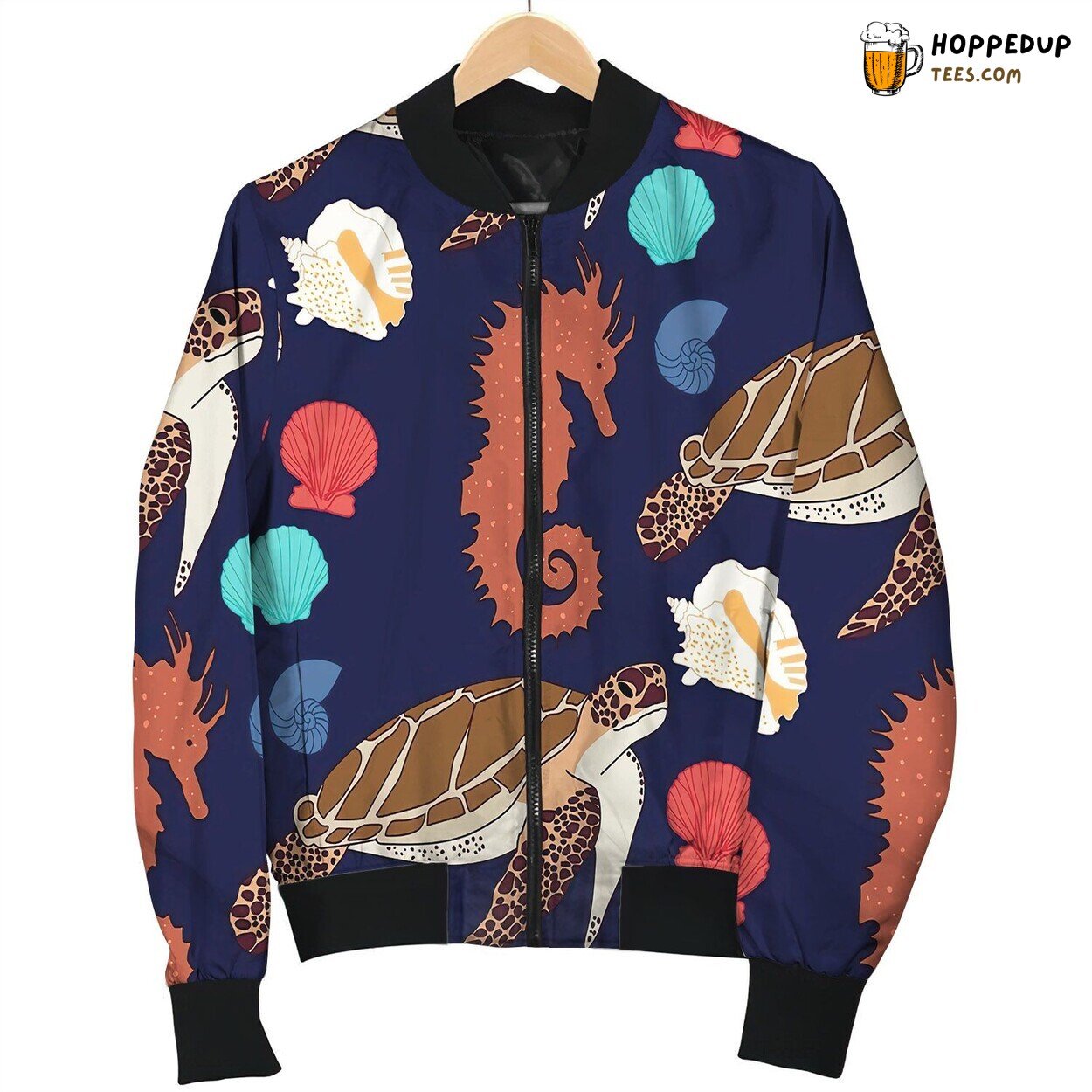 Ocean Pattern By Courtney Graben Bomber Jacket