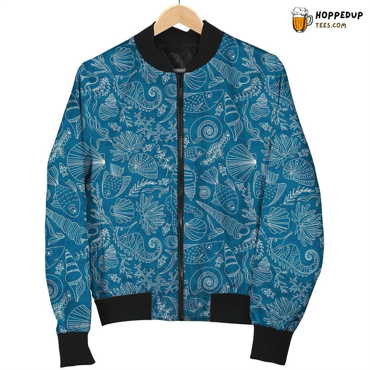 Ocean Under The Deep Blue Sea Bomber Jacket