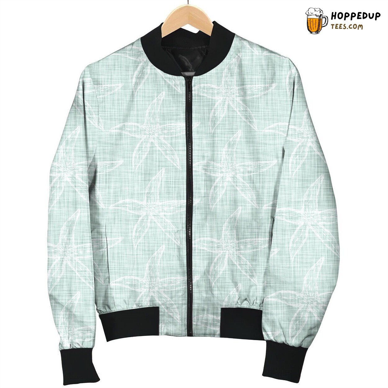 Oceanic Coastal Design Winter Bomber Jacket Stylish Warm Comfort