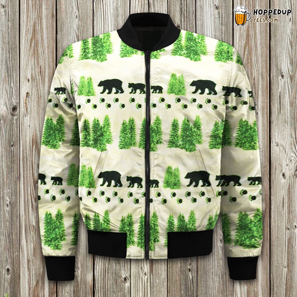 Oceanic Elegance Hawaiian Turtle Winter Bomber Jacket Designer Elegance
