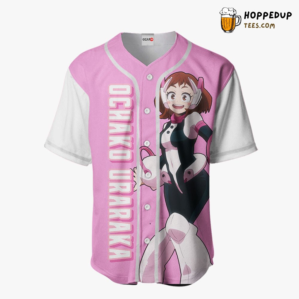 Ochako Uraraka Distinctive Unique Anime Baseball Jersey Design Collection