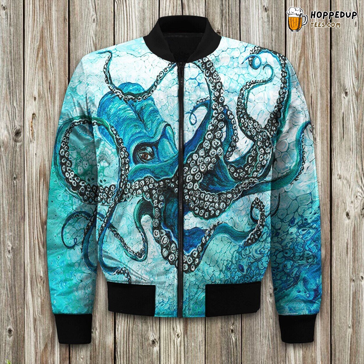 Octopus In The Sea Bomber Jacket