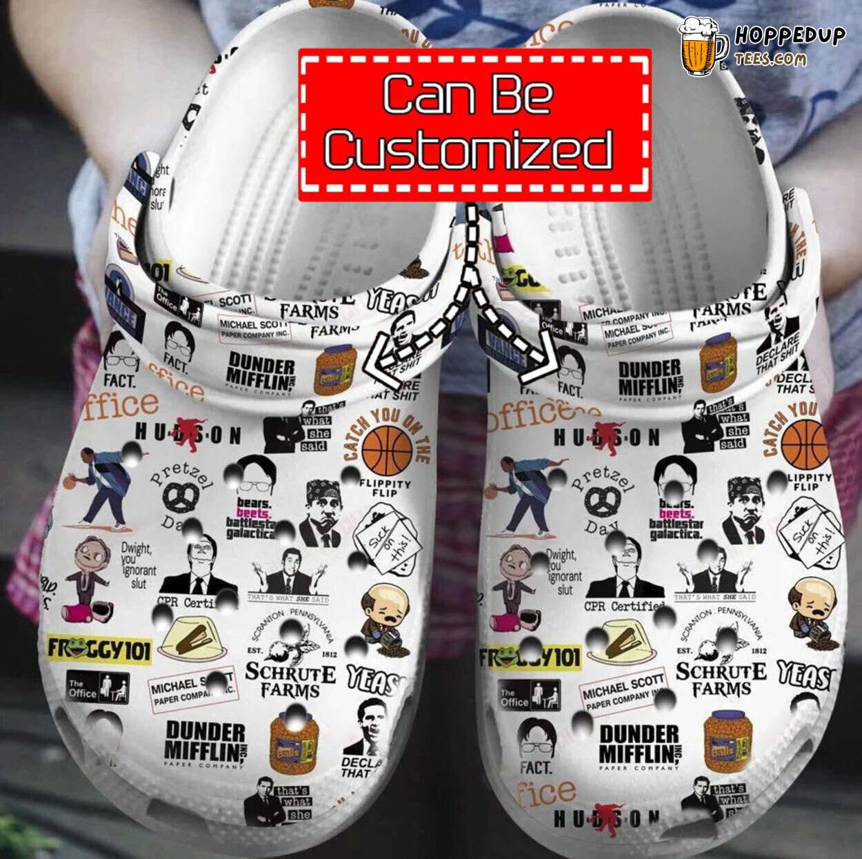 Officer Personalized The Office Themed Comfortable Unique Clog Shoes